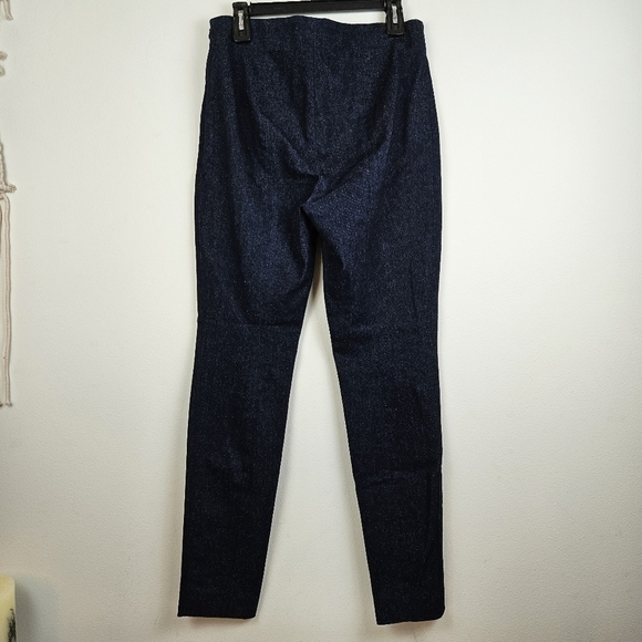 Theory High-Rise Nep Denim dark Wash Skinny Leggings Size 12 - Picture 5 of 10